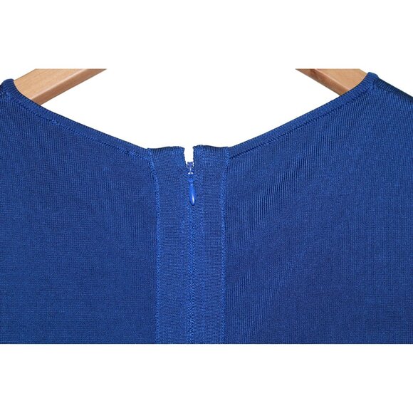 Guess Womens Sleeveless Blue Size M Bodycon Cocktail Bandage Dress Unique LaceUp - Picture 12 of 15